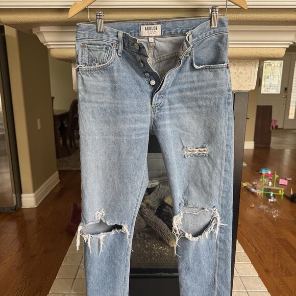 AGOLDE Jamie High Rise Straight Classic Jeans in Dakota A045C 2083 Size 26 - Picture 2 of 7